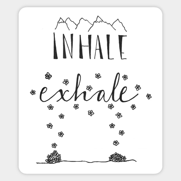 Inhale Exhale Sticker by nicolecella98